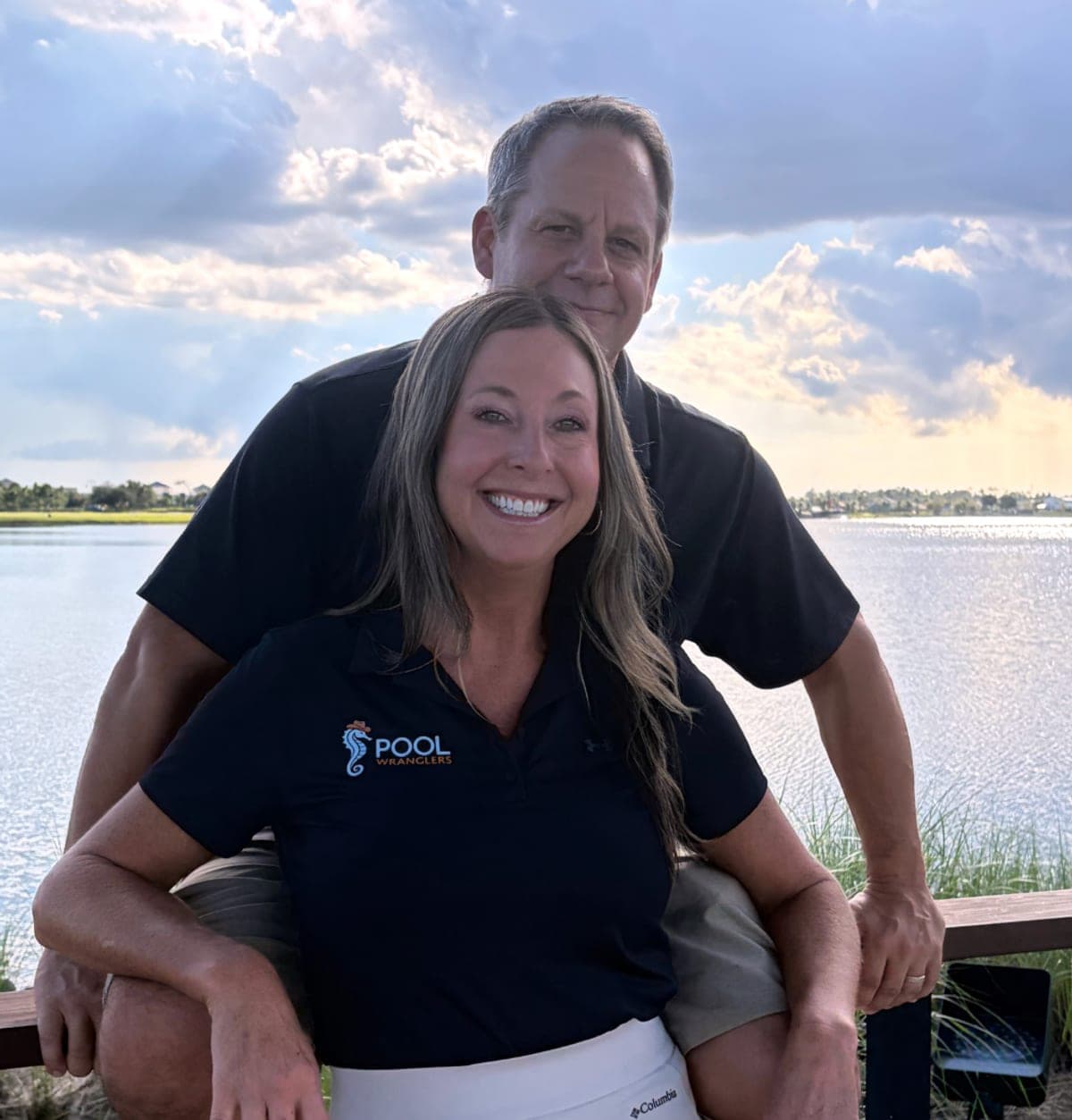 Daniel Foshee and Wendy, the owners of Pool Wranglers, in Babcock Ranch